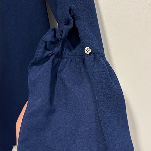 Club Monaco Navy Ruffle Dress - Picture 6 of 8